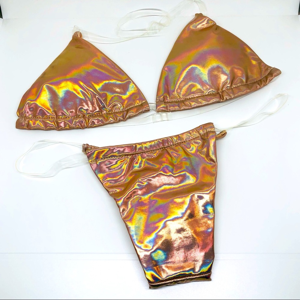 Holographic Thong Bikini
